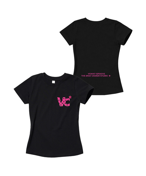 VENHIT（ベンヒット）の「VCシグネチャー刺繍スリム半袖Tシャツ[STAR]（Tシャツ/カットソー・レディース・ホワイト/ネイビー/ブラック/クリーム・SMALL/MEDIUM/LARGE）」の2枚目の写真