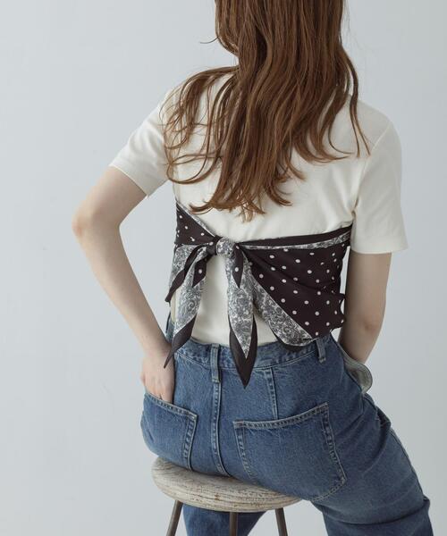 URBAN RESEARCH Sonny Label（アーバンリサーチサニーレーベル）の「ドットサンカクスカーフ（バンダナ/スカーフ・レディース・ネイビー/バーガンディー・ONE）」の7枚目の写真