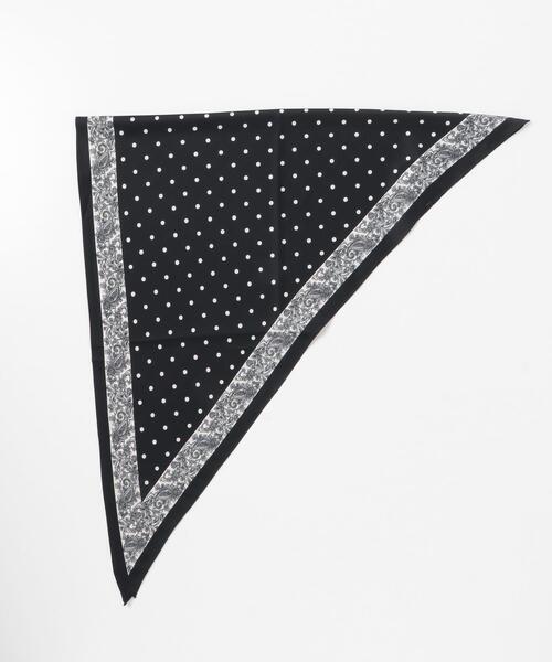 URBAN RESEARCH Sonny Label（アーバンリサーチサニーレーベル）の「ドットサンカクスカーフ（バンダナ/スカーフ・レディース・ネイビー/バーガンディー・ONE）」の8枚目の写真