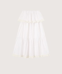 Layered Wrap Lace Skirt