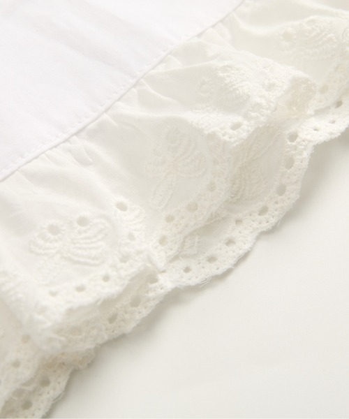 LA POMME petit(ラポミ・プチ)の「Layered Wrap Lace Skirt(スカート・レディース・ホワイト・FREE)」の5枚目の写真