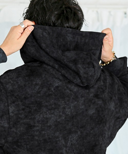 LUXSTYLE(ラグスタイル)の「ポンチケミカルジップパーカー(パーカー・メンズ・ブラウン/チャコール/ブラック・M/L)」の12枚目の写真