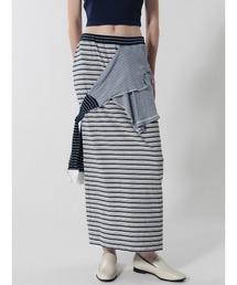 BORDER LAYERED SKIRT