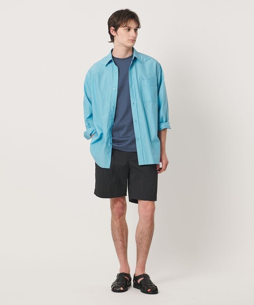 UNITED ARROWS（ユナイテッドアローズ）の「タック ジャージ Tシャツ（Tシャツ/カットソー・メンズ・ブラック/コバルトブルー/ホワイト・M/L/S/XL）」の5枚目の写真