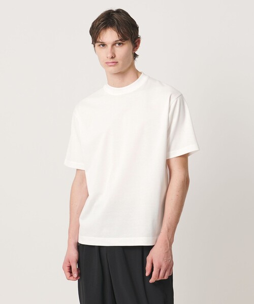 UNITED ARROWS（ユナイテッドアローズ）の「タック ジャージ Tシャツ（Tシャツ/カットソー・メンズ・ブラック/コバルトブルー/ホワイト・M/L/S/XL）」の6枚目の写真