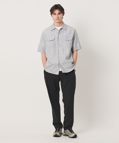 UNITED ARROWS（ユナイテッドアローズ）の「タック ジャージ Tシャツ（Tシャツ/カットソー・メンズ・ブラック/コバルトブルー/ホワイト・M/L/S/XL）」の8枚目の写真
