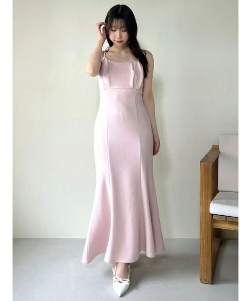 dazzlin（ダズリン）の「バックリボンカットキャミワンピース（ワンピース・レディース・ブラウン/ピンク/アイボリー・MEDIUM/SMALL）」の18枚目の写真