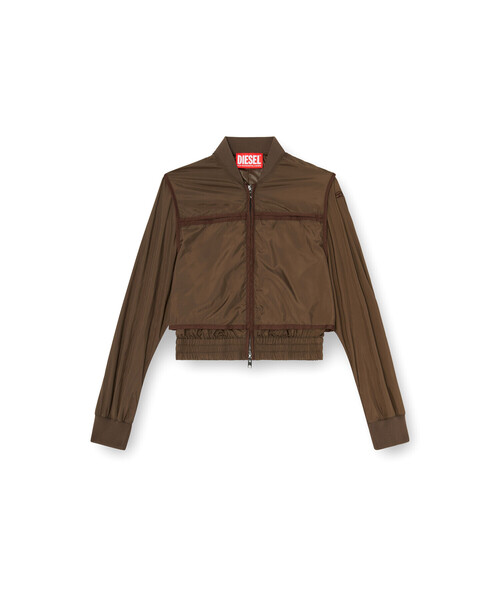 DIESEL（ディーゼル）の「ウィメンズ ジャケット G-OTHAM（ナイロンジャケット・レディース・カーキ・38/40/42）」の6枚目の写真