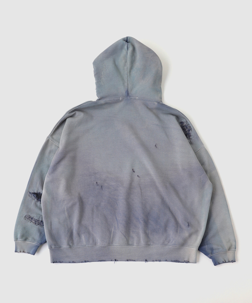 JOURNAL STANDARD(ジャーナルスタンダード)の「TRISECT2 / ブロークン ステッチ フーディ(スウェット・メンズ・ネイビー・LARGE/MEDIUM)」の2枚目の写真