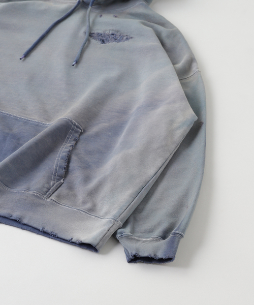 JOURNAL STANDARD(ジャーナルスタンダード)の「TRISECT2 / ブロークン ステッチ フーディ(スウェット・メンズ・ネイビー・LARGE/MEDIUM)」の3枚目の写真