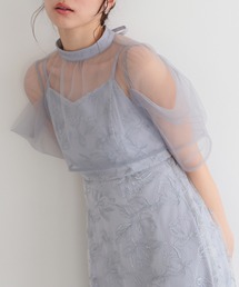【haremode】ボレロ付き2WAYシアーチュールフレアドレス 326286