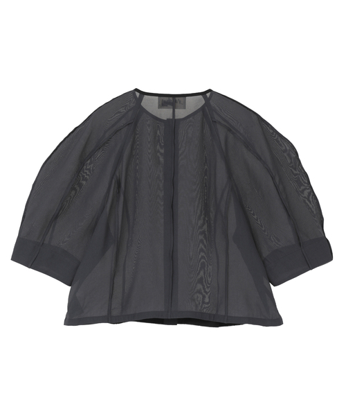 martinique(マルティニーク)の「【l’heritage martinique/レリタージュ マルティニーク】クチュールトップス(シャツ/ブラウス・レディース・ブルー/チャコールグレー/オフホワイト・FREE)」の4枚目の写真