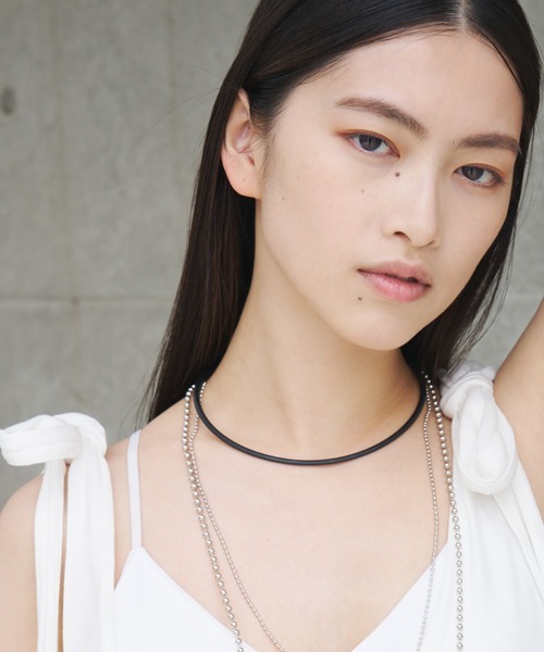SOEMIN(ソミン)の「Simple choker/マットブラックチョーカー(チョーカー・レディース・ブラック・FREE)」の1枚目の写真
