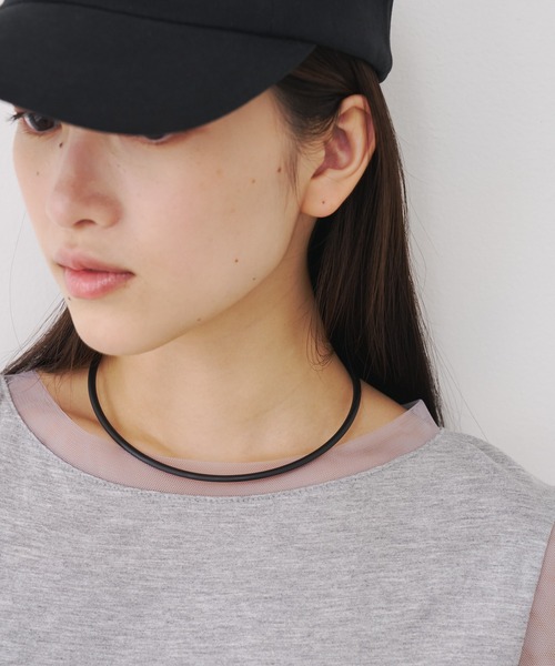 SOEMIN(ソミン)の「Simple choker/マットブラックチョーカー(チョーカー・レディース・ブラック・FREE)」の9枚目の写真
