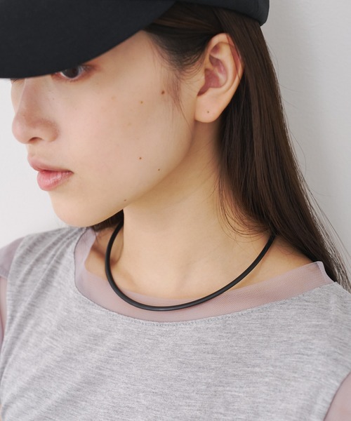 SOEMIN(ソミン)の「Simple choker/マットブラックチョーカー(チョーカー・レディース・ブラック・FREE)」の8枚目の写真