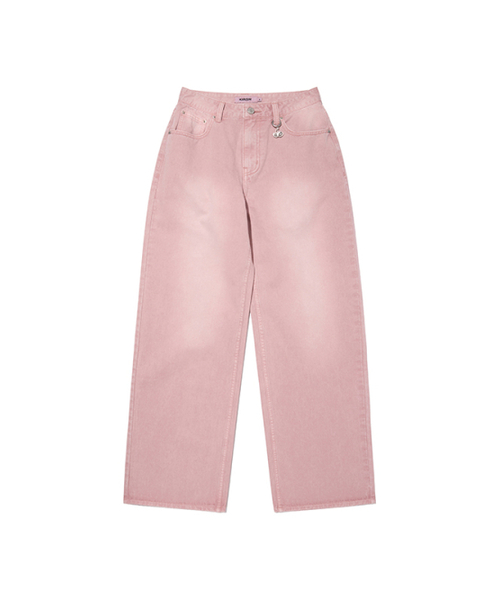 KIRSH（キルシー）の「キルシ サマー ワイドフィット デニムパンツ [ライトピンク]（デニムパンツ・レディース・その他・MEDIUM/SMALL）」の2枚目の写真