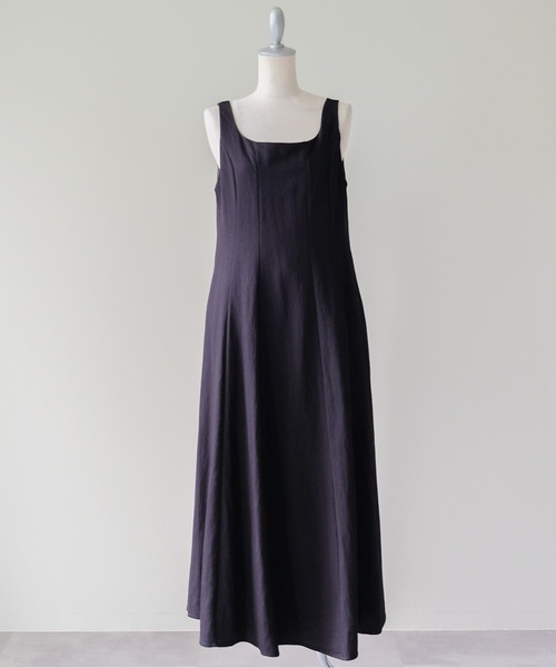 DOLLUPOOPS（ドールアップウップス）の「Panel-Line Flare Long Dress(パネルラインフレアロングワンピース)（ワンピース・レディース・オフホワイト/ブラック・MEDIUM）」の21枚目の写真