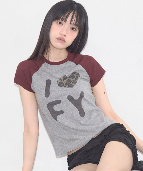 FANCY CLUB(ファンシークラブ)の「アイラブFYティー (GRAY) F25QB102(Tシャツ/カットソー・レディース・その他・ONE SIZE)」の2枚目の写真
