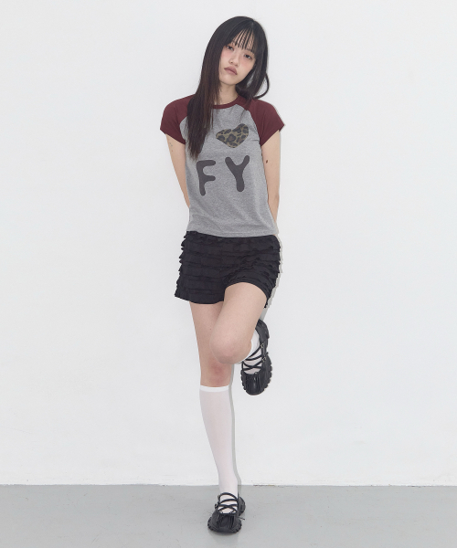 FANCY CLUB(ファンシークラブ)の「アイラブFYティー (GRAY) F25QB102(Tシャツ/カットソー・レディース・その他・ONE SIZE)」の3枚目の写真