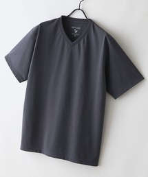 【HEAT BLOCKER/ヒートブロッカー】【まるで着る日傘!遮熱&UVカット】コットンライク VネックTシャツ 吸水速乾 アンチピリング イージーケア ユニセックス