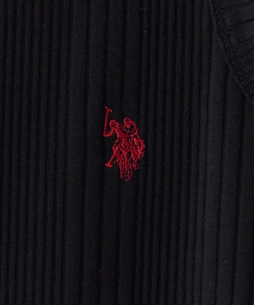 U.S. POLO ASSN.(ユーエスポロアッスン)の「U.S. POLO ASSN./ユーエスポロアッスン リブタンク(タンクトップ・レディース・オフホワイト/ブラック/グレー/ネイビー・M/L/S)」の5枚目の写真