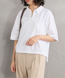 GYMPHLEX/ジムフレックス] ポロカラードルマンスリーブプルオーバー