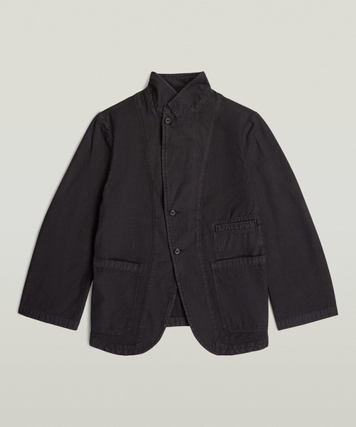 G-STAR（ジースター）の「Relaxed Utility Blazer/ガーメントウォッシュユーティリティーブレザー（テーラードジャケット・レディース・ダークブラック・SMALL/MEDIUM）」の4枚目の写真