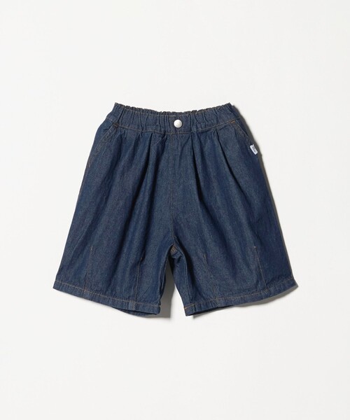 green label relaxing（グリーンレーベルリラクシング）の「デニム バルーン ハーフ パンツ / キッズ 100cm-160cm（デニムパンツ・キッズ・ネイビー/コバルトブルー・110cm/120cm/140cm/100cm/130cm/160cm/150cm）」の20枚目の写真
