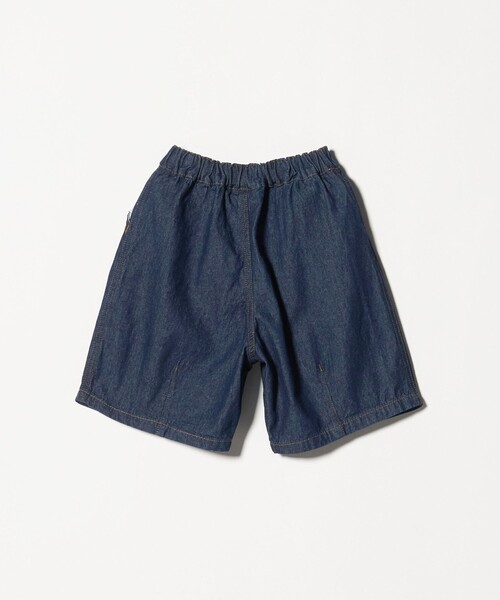 green label relaxing（グリーンレーベルリラクシング）の「デニム バルーン ハーフ パンツ / キッズ 100cm-160cm（デニムパンツ・キッズ・ネイビー/コバルトブルー・110cm/120cm/140cm/100cm/130cm/160cm/150cm）」の21枚目の写真