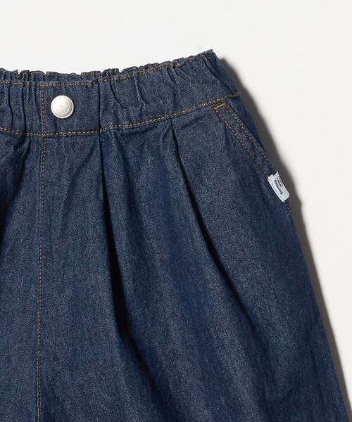 green label relaxing（グリーンレーベルリラクシング）の「デニム バルーン ハーフ パンツ / キッズ 100cm-160cm（デニムパンツ・キッズ・ネイビー/コバルトブルー・110cm/120cm/140cm/100cm/130cm/160cm/150cm）」の22枚目の写真
