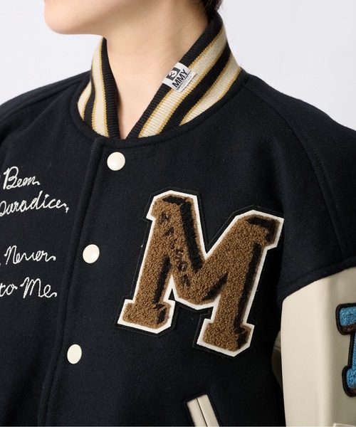 Maison MIHARA YASUHIRO（メゾンミハラヤスヒロ）の「【MIHARAYASUHIRO/ミハラヤスヒロ】ROLL-UP HEM STADIUM JUMPER/ロールアップヘムスタジアムジャンパー（ブルゾン・レディース・ブラック・36）」の8枚目の写真