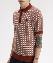 Floral Jacquard Shirt／フローラルジャガードポロシャツ