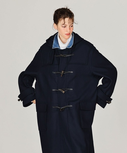 LENO（リノ）の「「LENO / リノ」DUFFLE COAT【MONGOMERY】（その他アウター・レディース・キャメル/ネイビー・2/1）」の8枚目の写真