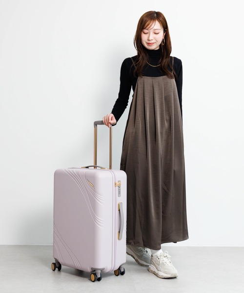 Jewelna Rose（ジュエルナローズ）の「メリエル スーツケース 63L 09372（スーツケース/キャリーバッグ・レディース・ピンク/グレー/オフホワイト・FREE）」の10枚目の写真