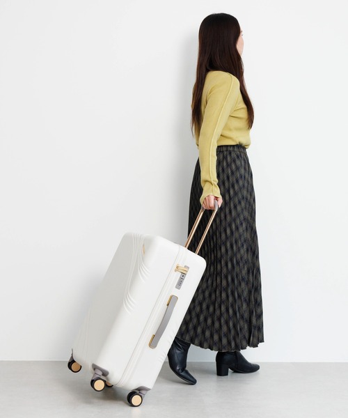 Jewelna Rose（ジュエルナローズ）の「メリエル スーツケース 63L 09372（スーツケース/キャリーバッグ・レディース・ピンク/グレー/オフホワイト・FREE）」の6枚目の写真