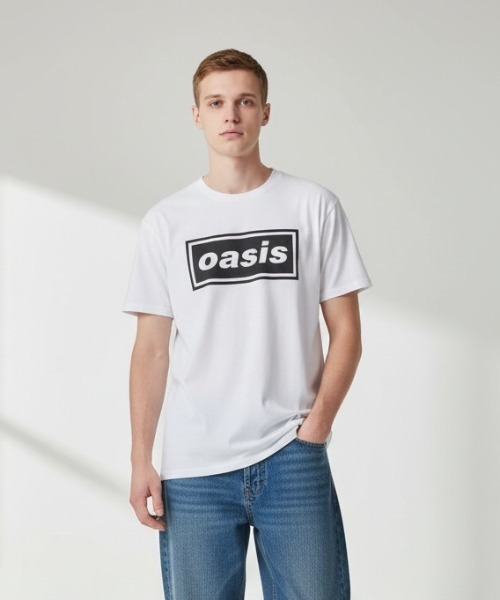 THRIFTY LOOK/ OASIS DECCA LOGO TEE / TL22S01600（Tシャツ