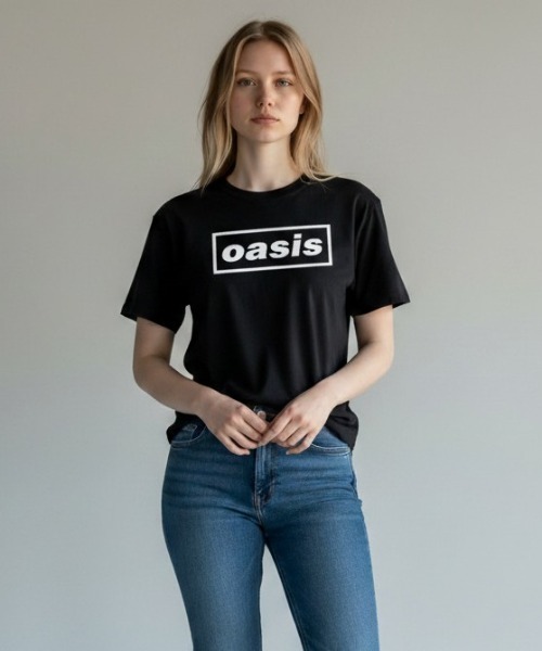 THRIFTY LOOK(スリフティールック)の「THRIFTY LOOK/ OASIS DECCA LOGO TEE / TL22S01600(Tシャツ/カットソー・メンズ・ホワイト/ブラック・M/L)」の2枚目の写真