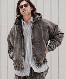 CAMBIO | mj11707-Faded Corduroy Zip Up Hoodie コーデュロイジップアップフーディー(A70526cmb)(その他アウター)