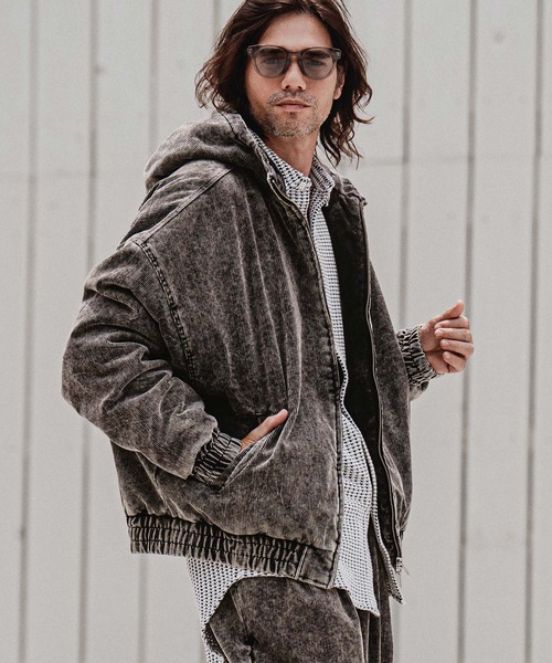 CAMBIO(カンビオ)の「mj11707-Faded Corduroy Zip Up Hoodie コーデュロイジップアップフーディー(A70526cmb)(その他アウター・メンズ・ブラック/ブラウン/オリーブ/ベージュ・S/M/L)」の5枚目の写真