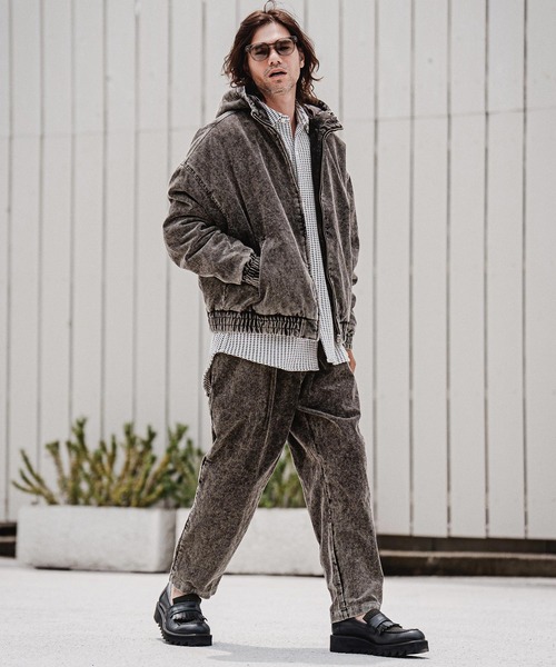CAMBIO(カンビオ)の「mj11707-Faded Corduroy Zip Up Hoodie コーデュロイジップアップフーディー(A70526cmb)(その他アウター・メンズ・ブラック/ブラウン/オリーブ/ベージュ・S/M/L)」の7枚目の写真