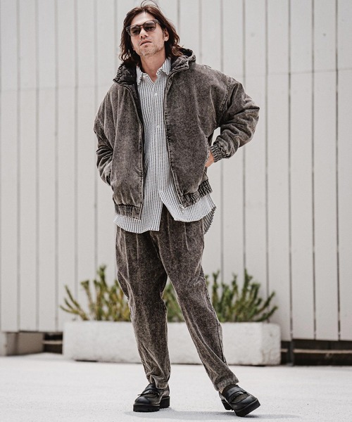 CAMBIO(カンビオ)の「mj11707-Faded Corduroy Zip Up Hoodie コーデュロイジップアップフーディー(A70526cmb)(その他アウター・メンズ・ブラック/ブラウン/オリーブ/ベージュ・S/M/L)」の8枚目の写真
