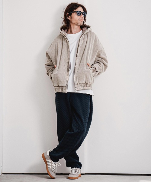 CAMBIO(カンビオ)の「mj11707-Faded Corduroy Zip Up Hoodie コーデュロイジップアップフーディー(A70526cmb)(その他アウター・メンズ・ブラック/ブラウン/オリーブ/ベージュ・S/M/L)」の13枚目の写真
