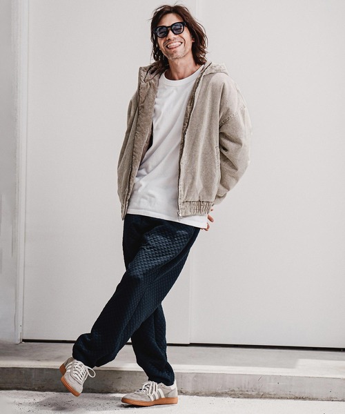 CAMBIO(カンビオ)の「mj11707-Faded Corduroy Zip Up Hoodie コーデュロイジップアップフーディー(A70526cmb)(その他アウター・メンズ・ブラック/ブラウン/オリーブ/ベージュ・S/M/L)」の14枚目の写真