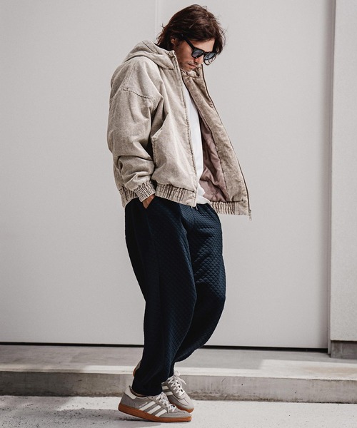 CAMBIO(カンビオ)の「mj11707-Faded Corduroy Zip Up Hoodie コーデュロイジップアップフーディー(A70526cmb)(その他アウター・メンズ・ブラック/ブラウン/オリーブ/ベージュ・S/M/L)」の15枚目の写真