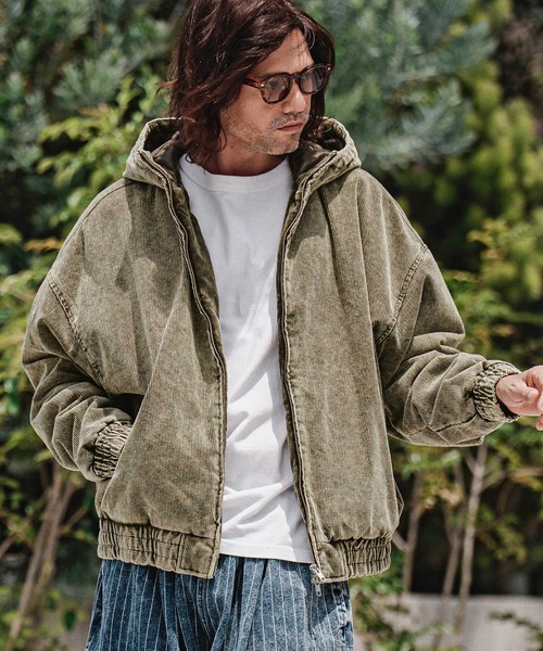 CAMBIO(カンビオ)の「mj11707-Faded Corduroy Zip Up Hoodie コーデュロイジップアップフーディー(A70526cmb)(その他アウター・メンズ・ブラック/ブラウン/オリーブ/ベージュ・S/M/L)」の16枚目の写真