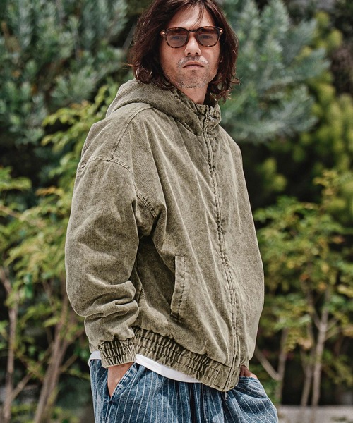 CAMBIO(カンビオ)の「mj11707-Faded Corduroy Zip Up Hoodie コーデュロイジップアップフーディー(A70526cmb)(その他アウター・メンズ・ブラック/ブラウン/オリーブ/ベージュ・S/M/L)」の18枚目の写真