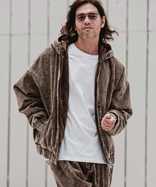 CAMBIO(カンビオ)の「mj11707-Faded Corduroy Zip Up Hoodie コーデュロイジップアップフーディー(A70526cmb)(その他アウター・メンズ・ブラック/ブラウン/オリーブ/ベージュ・S/M/L)」の22枚目の写真