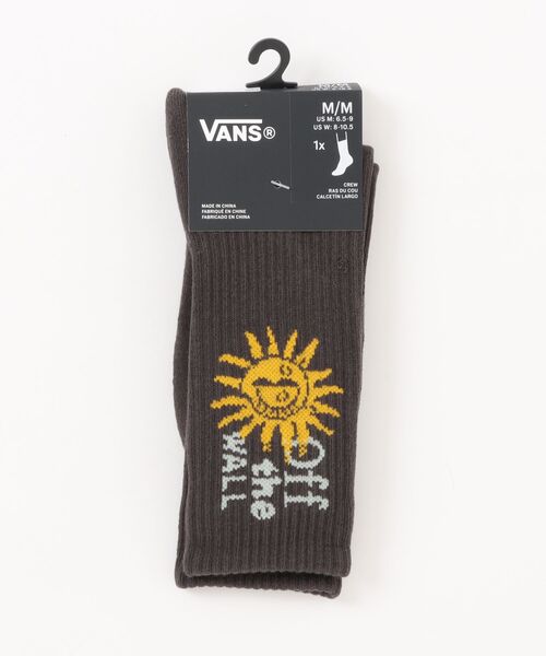 VANS(バンズ)の「LEDES クルーソックス / Ledes Crew Faded Black VN000X7UEMV1(ソックス/靴下・メンズ・スミクロ・MEDIUM/LARGE)」の2枚目の写真