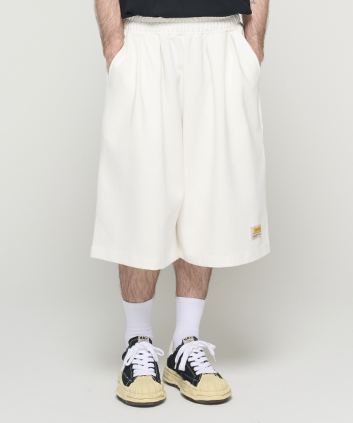 CARGOBROS(カーゴブロス)の「CB スウェットバンディングハーフパンツ (ホワイト)(その他パンツ・メンズ・その他・FREE)」の2枚目の写真