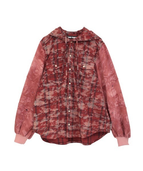 Candy Stripper(キャンディストリッパー)の「DEVIL HORN HOODED シャツ(シャツ/ブラウス・レディース・ブラウン/ブラック/レッド・FREE)」の19枚目の写真